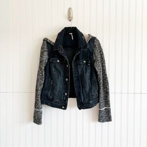 Mossimo Supply Co. Acid Wash Denim Jacket Tagged a